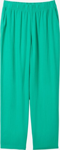 TOM TAILOR DENIM Lużny krój Spodnie w kolorze zielony: przód