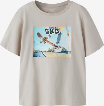 NAME IT Μπλουζάκι 'NKMVOTO' σε γκρι: μπροστά