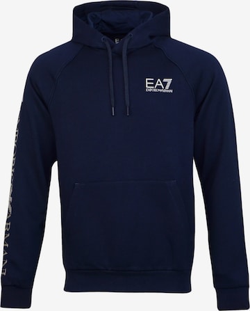 Sweat-shirt EA7 Emporio Armani en bleu : devant