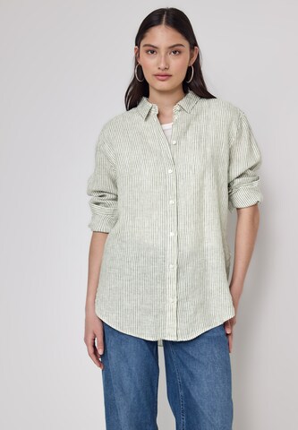 Street One Studio Blouse in Green: front