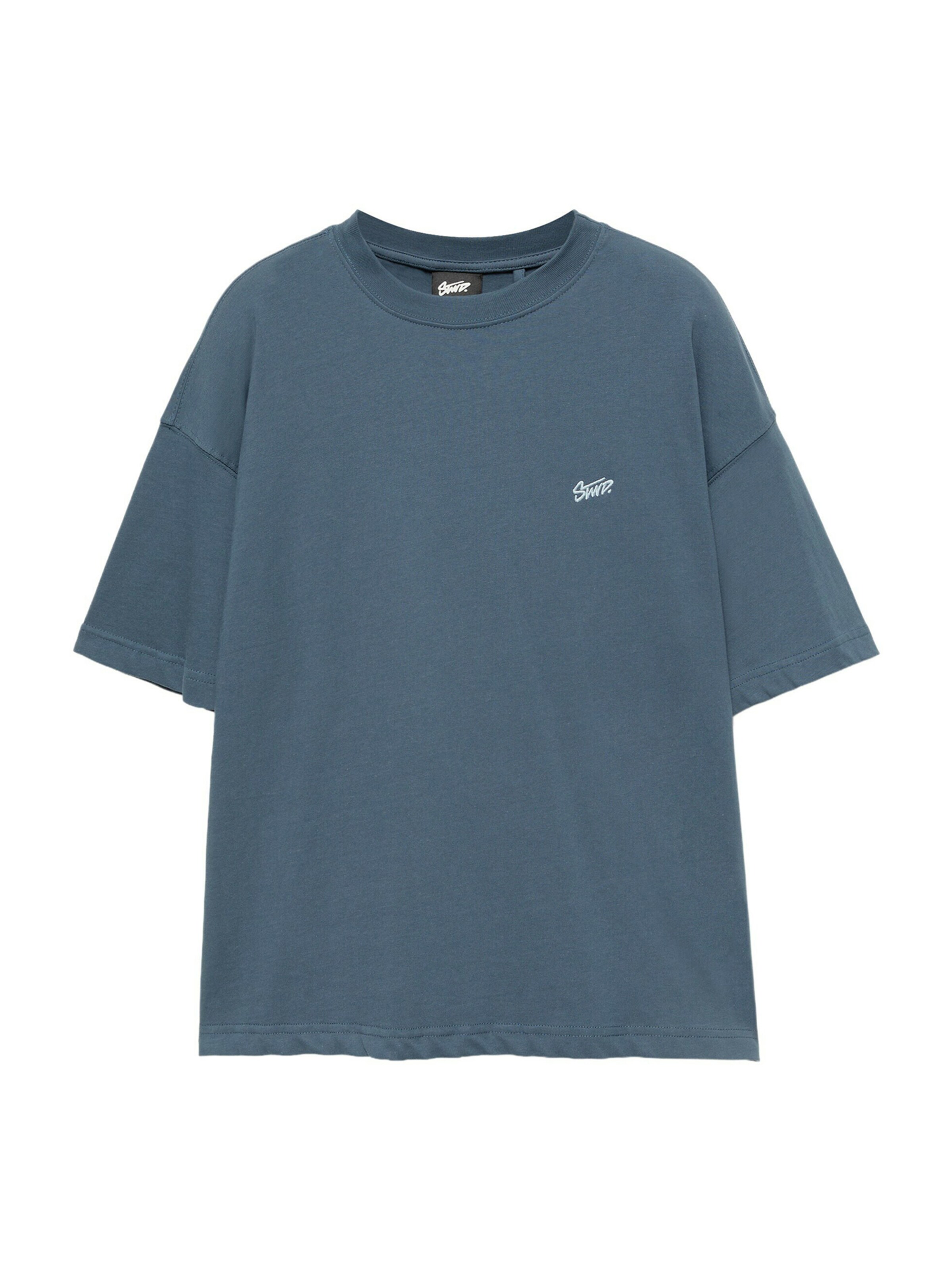 Pull&Bear T-Shirt 'STWD' in Blau: Vorderseite