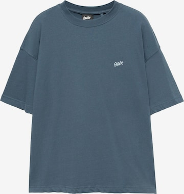 Pull&Bear T-Shirt 'STWD' in Blau: Vorderseite