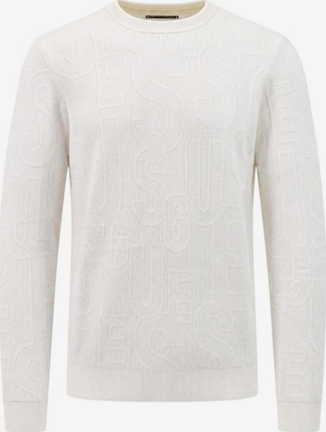 GUESS - Jersey 'NESTOR CN ALLOVER LO M6BR23 Z1373' en beige: frente