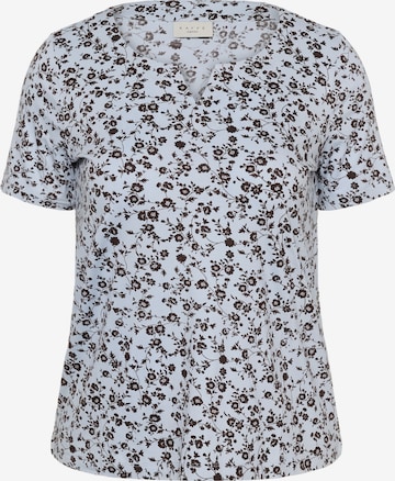 KAFFE CURVE - Camisa 'KCmella' em azul: frente