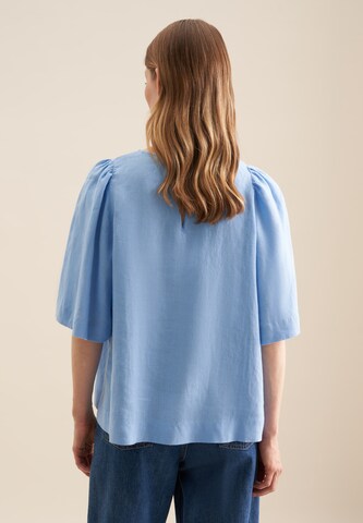 SEIDENSTICKER Blouse 'Schwarze Rose' in Blauw
