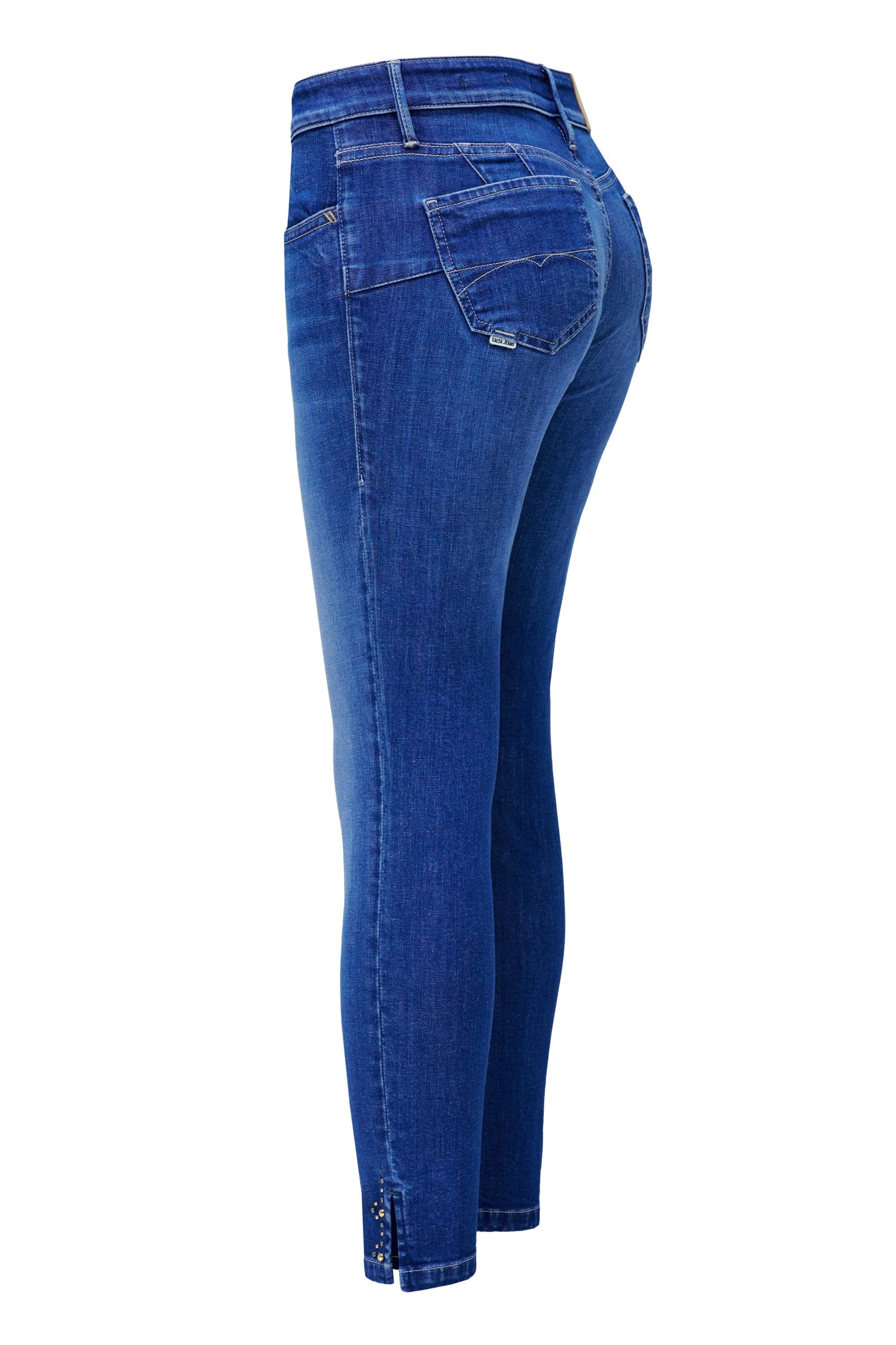 Skinny Jean 'Wonder' Salsa Jeans en bleu