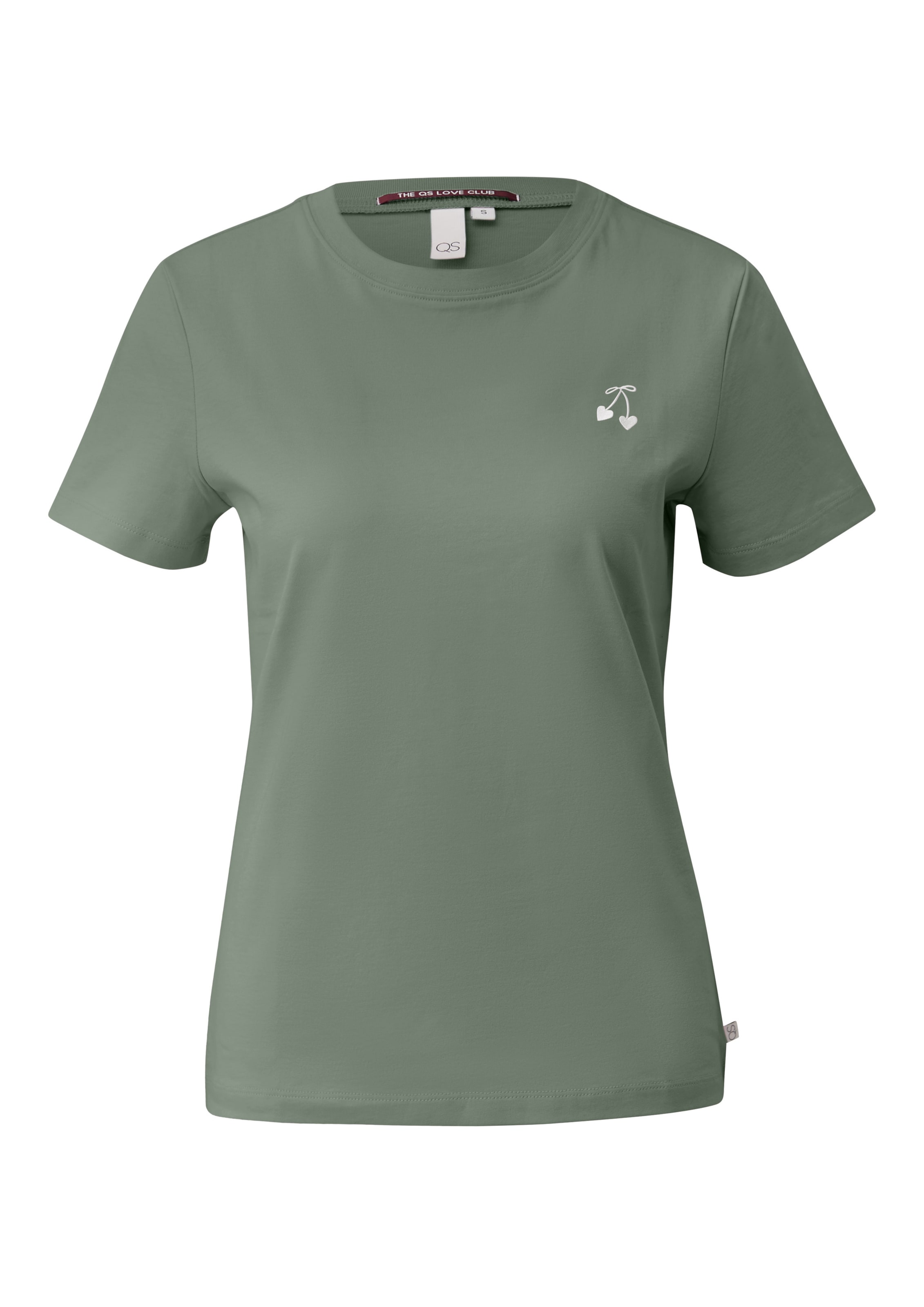 QS Shirt in Groen: voorkant
