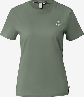 QS Shirt in Groen: voorkant