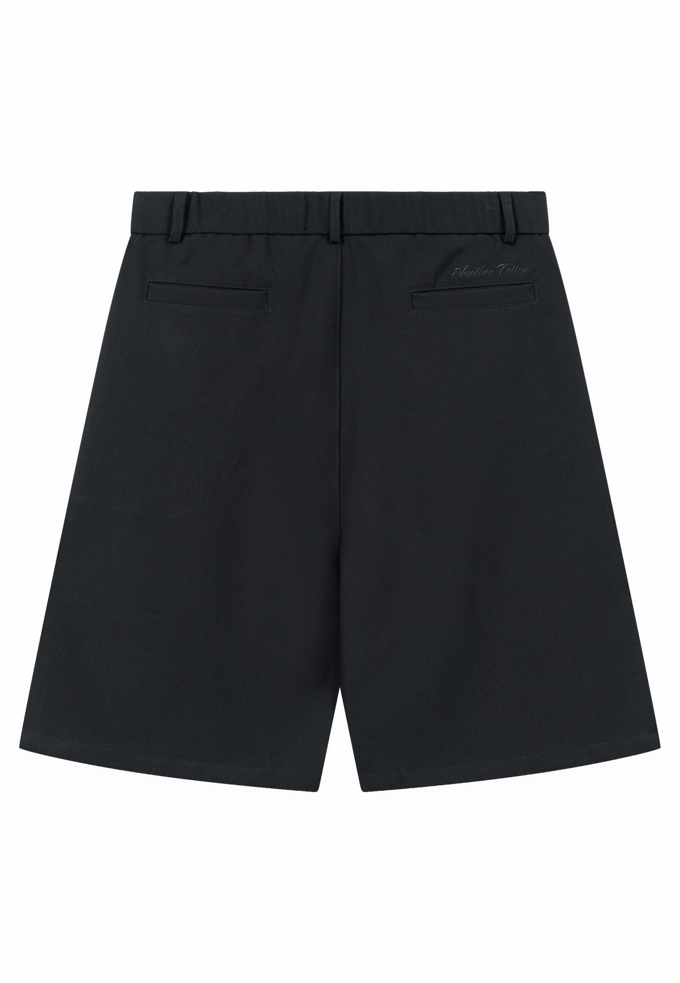 Another Cotton Lab - Regular Calças 'Ragazzi' em preto