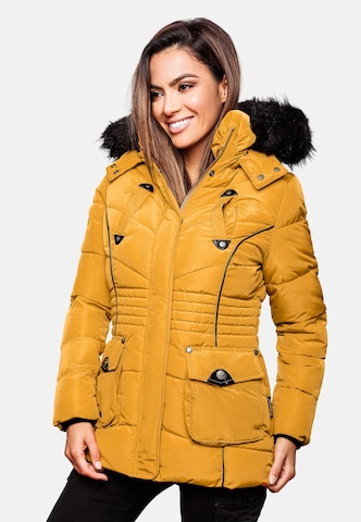 Veste d’hiver 'Vanilla' MARIKOO en jaune : devant