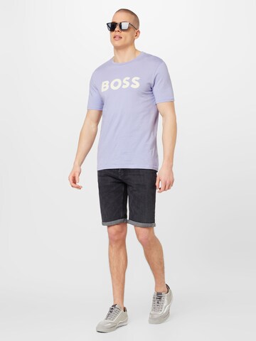 BOSS Orange T- Shirt 'Thinking 1' in Lila