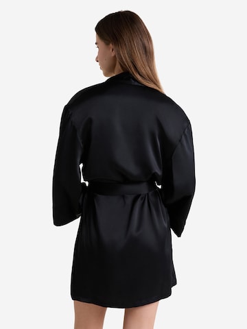 ETAM Morgenmantel 'Pearly' in Schwarz