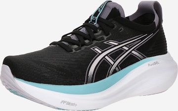 Scarpa da corsa 'GEL-NIMBUS 27' di ASICS in nero: frontale