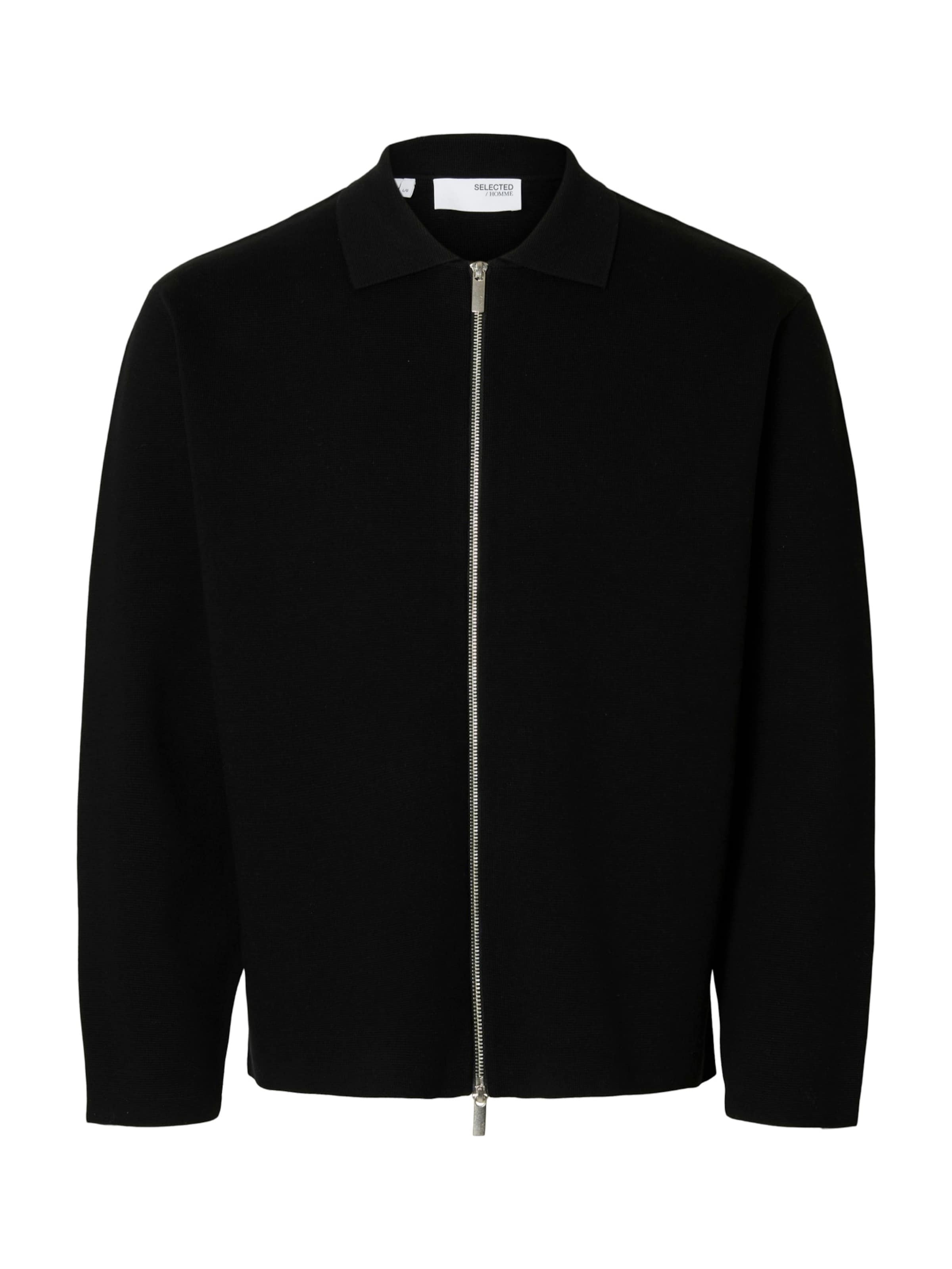 SELECTED Kardigán 'SLHMIKE' - Čierna: predná strana