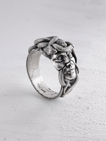 REYTEL Ring 'PATRONA MEDUSA' in Silver: front