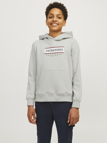 Jack & Jones Junior Sweatshirt 'JORFrederiksberg' in Grijs: voorkant