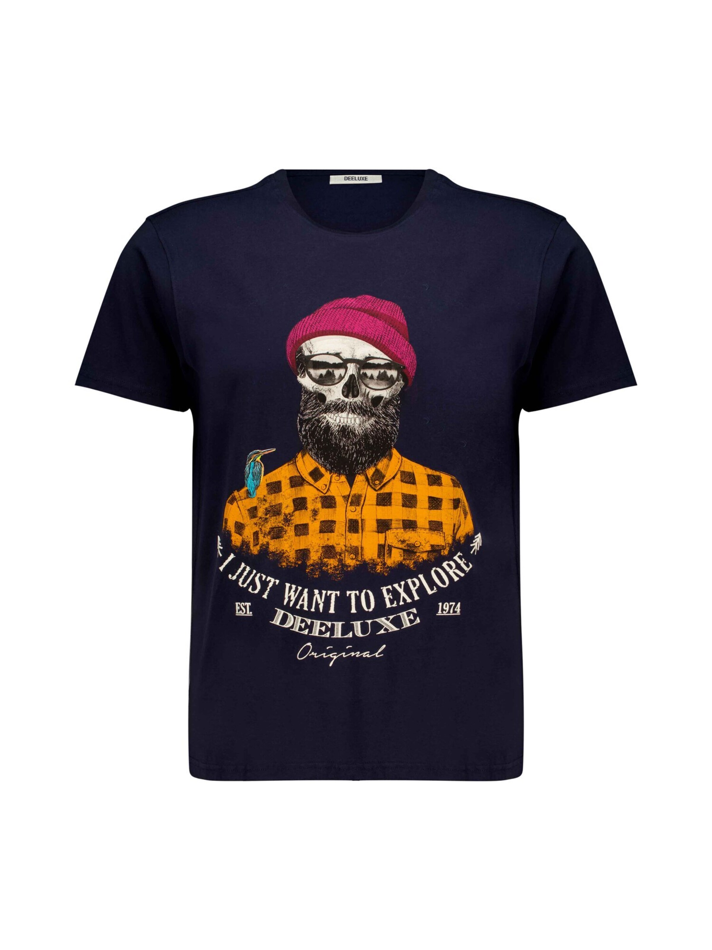 T-Shirt 'TELLSON' Deeluxe en bleu : devant