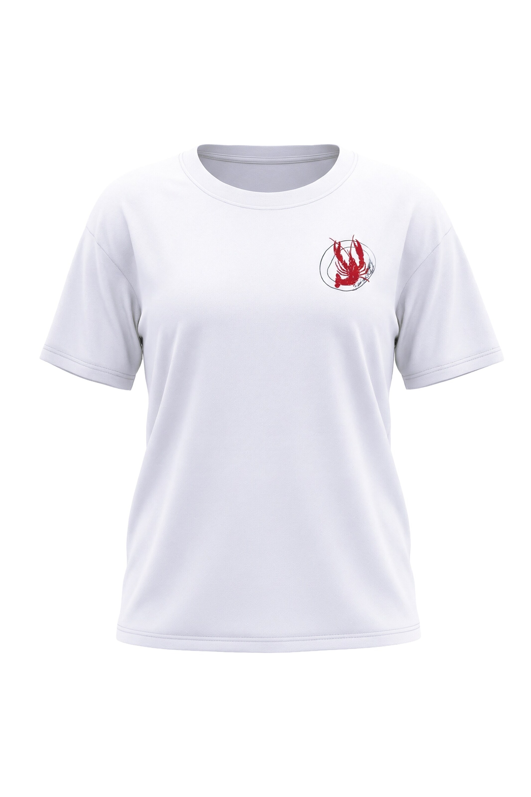 Ulla Popken Shirt in de kleur Rood / Wit, Productweergave