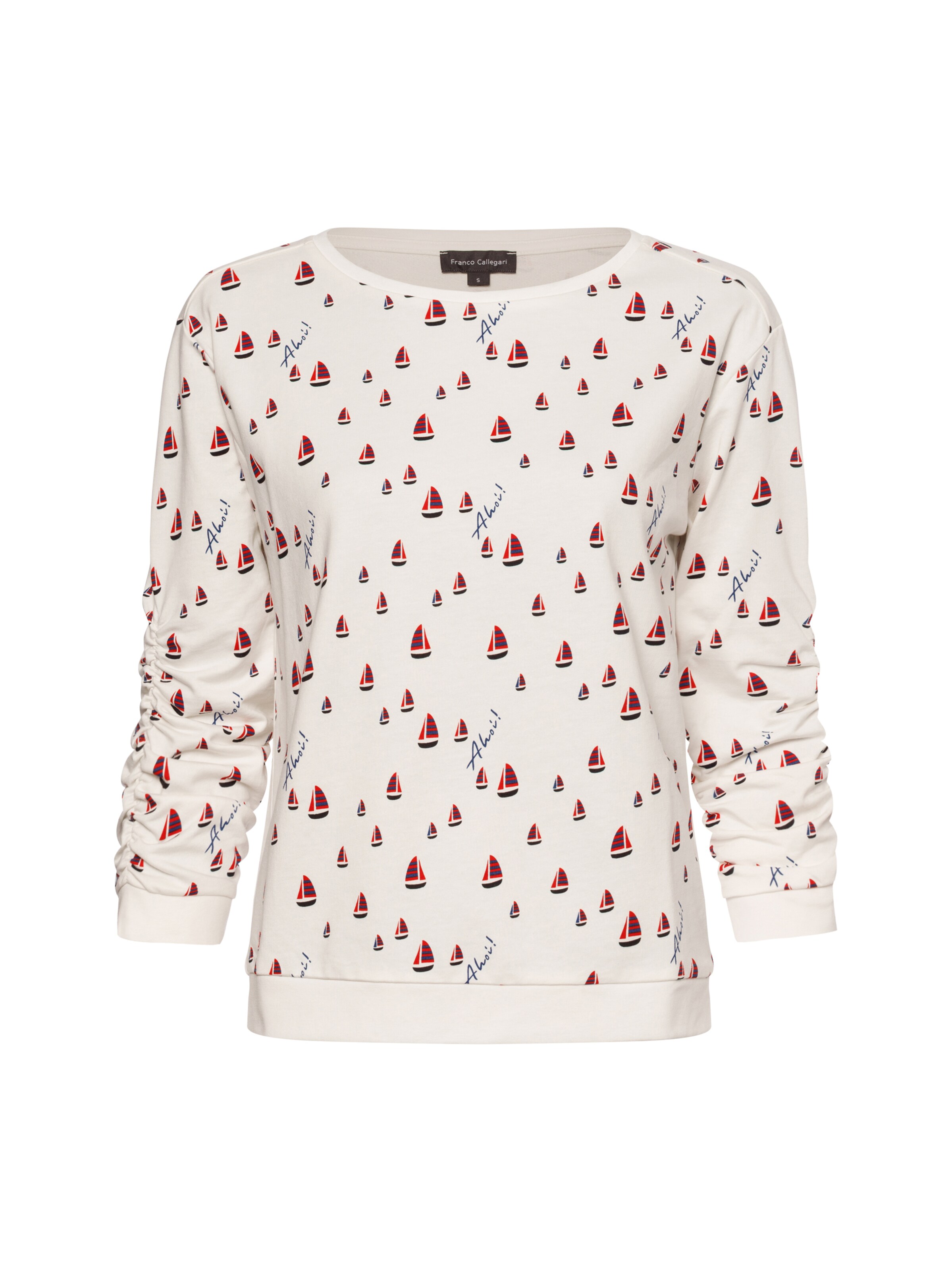 Franco Callegari Sweatshirt in White: front