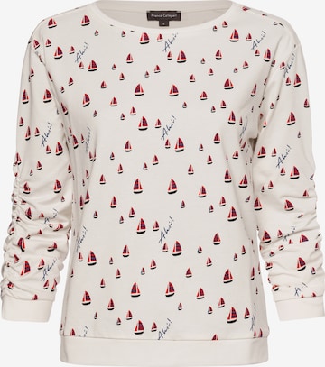 Franco Callegari Sweatshirt in Weiß: Vorderseite