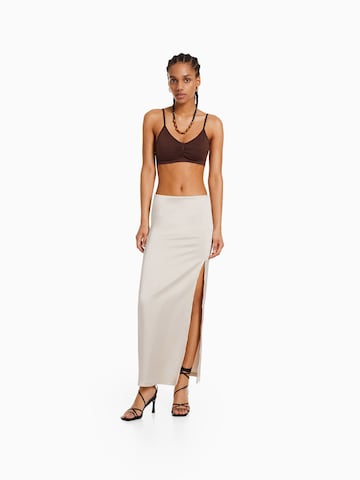 Bershka Skirt in Beige