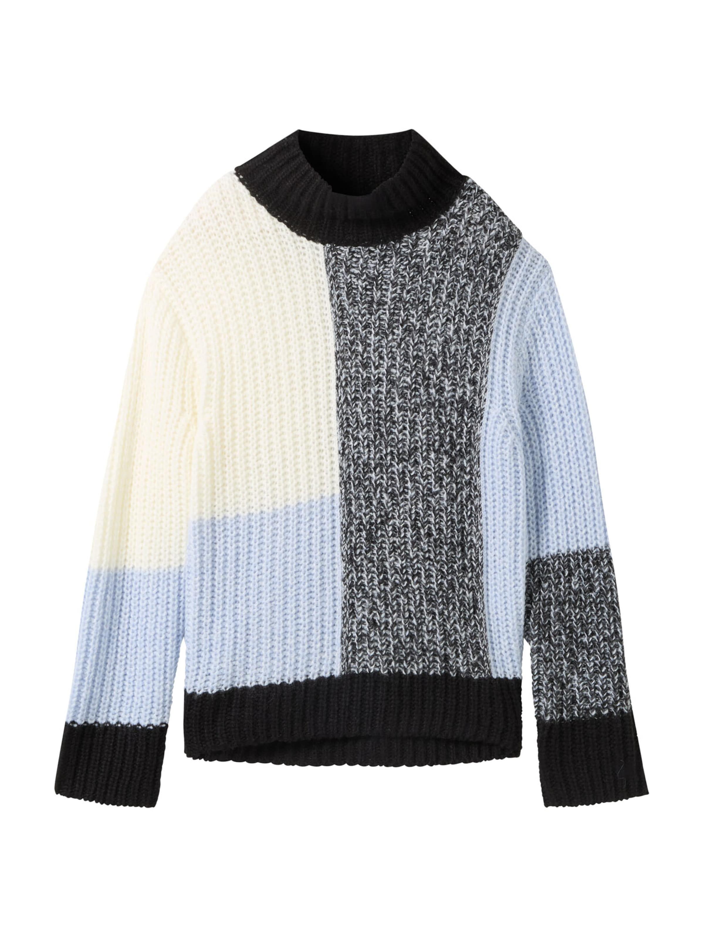 TOM TAILOR Sveter - Čierna: predná strana