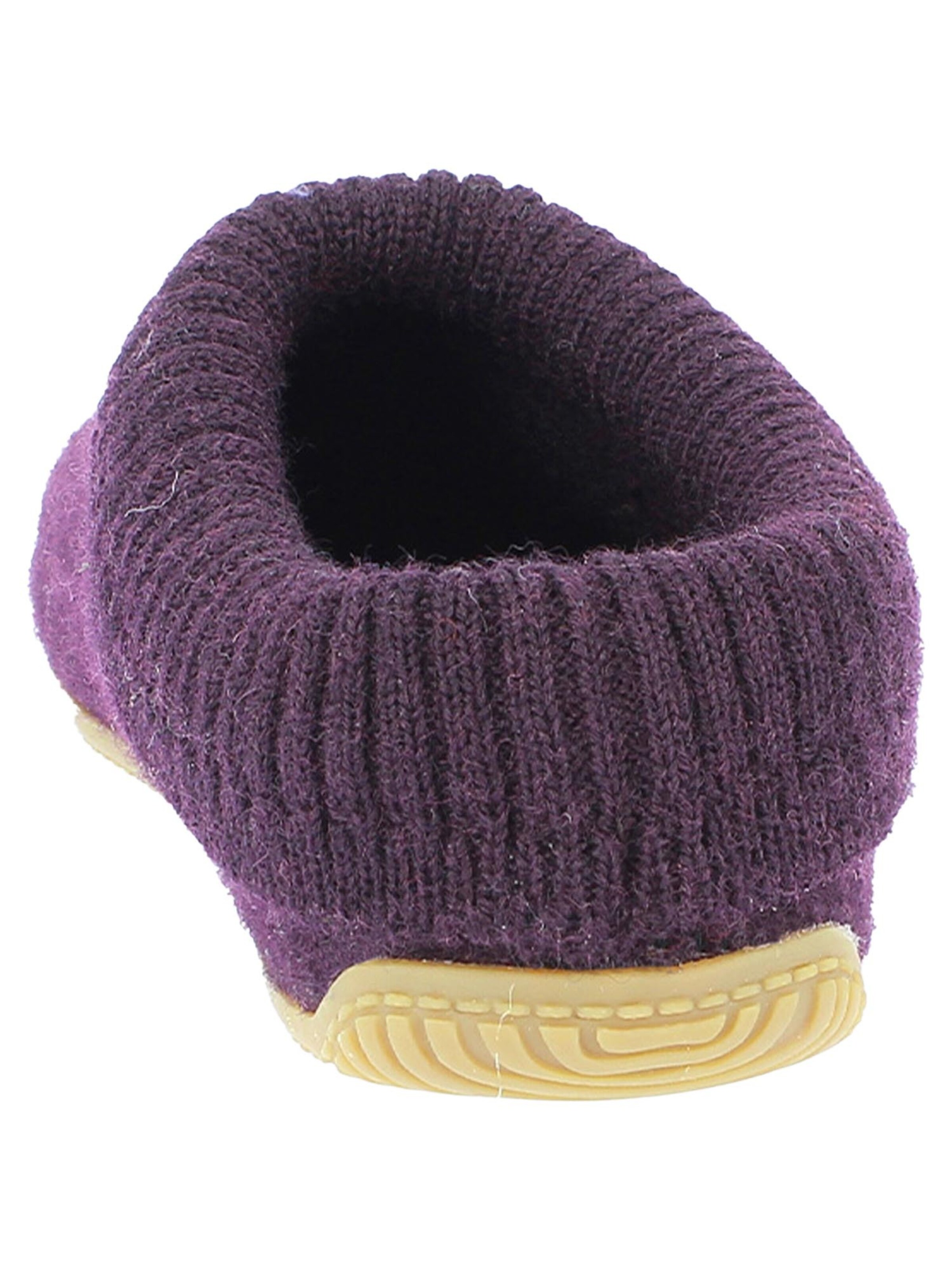 Living Kitzbühel Slippers 'Schurwolle' in Purple