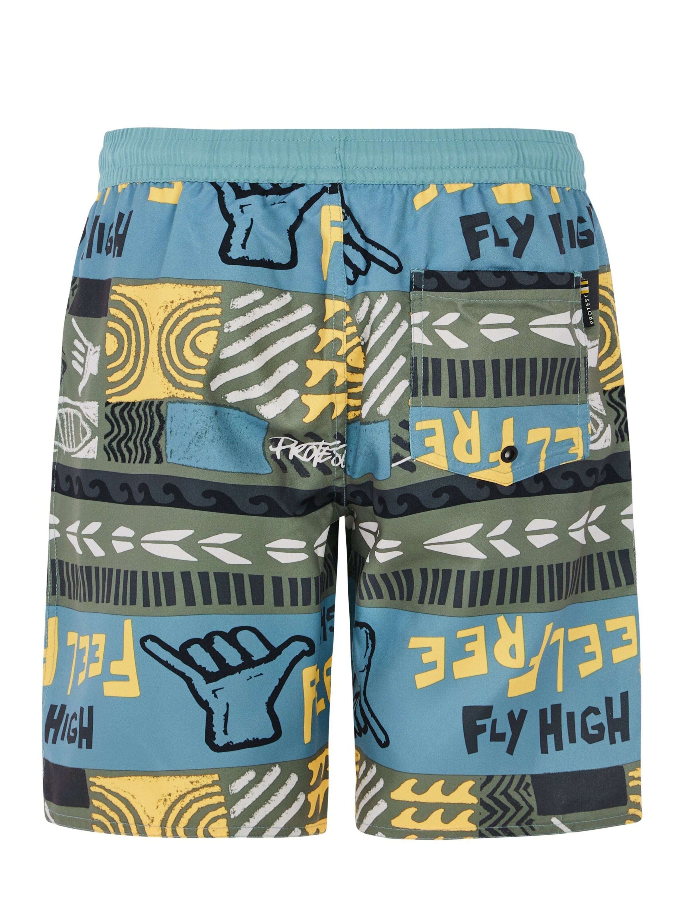 PROTEST Badeshorts 'PRTRonald JR'‌‌‌‌‌‌‌‌ in Grün