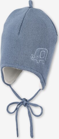 STERNTALER Beanie 'Elefant' in Blue: front