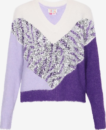 IZIA Trui in Lila: voorkant