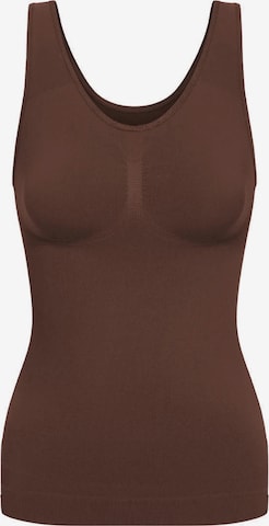 cfab Shaping Top 'Figurformendes Shapewear Tanktop' in Brown: front