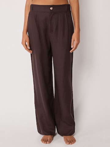 CALZEDONIA Loose fit Pants in Brown: front