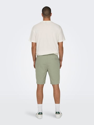 Only & Sons Regular Shorts 'Linus' in Grün