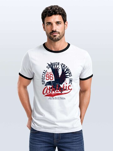 Neverless Shirt 'Eagle Athletic' in Black: front
