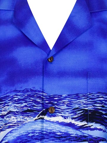 KY's Regular fit Button Up Shirt 'Delfine' in Blue