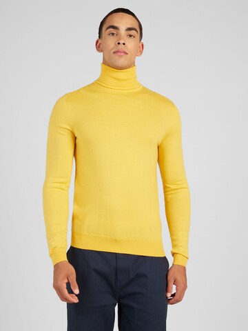 HUGO Red Sweater 'San Thomas' in Yellow: front