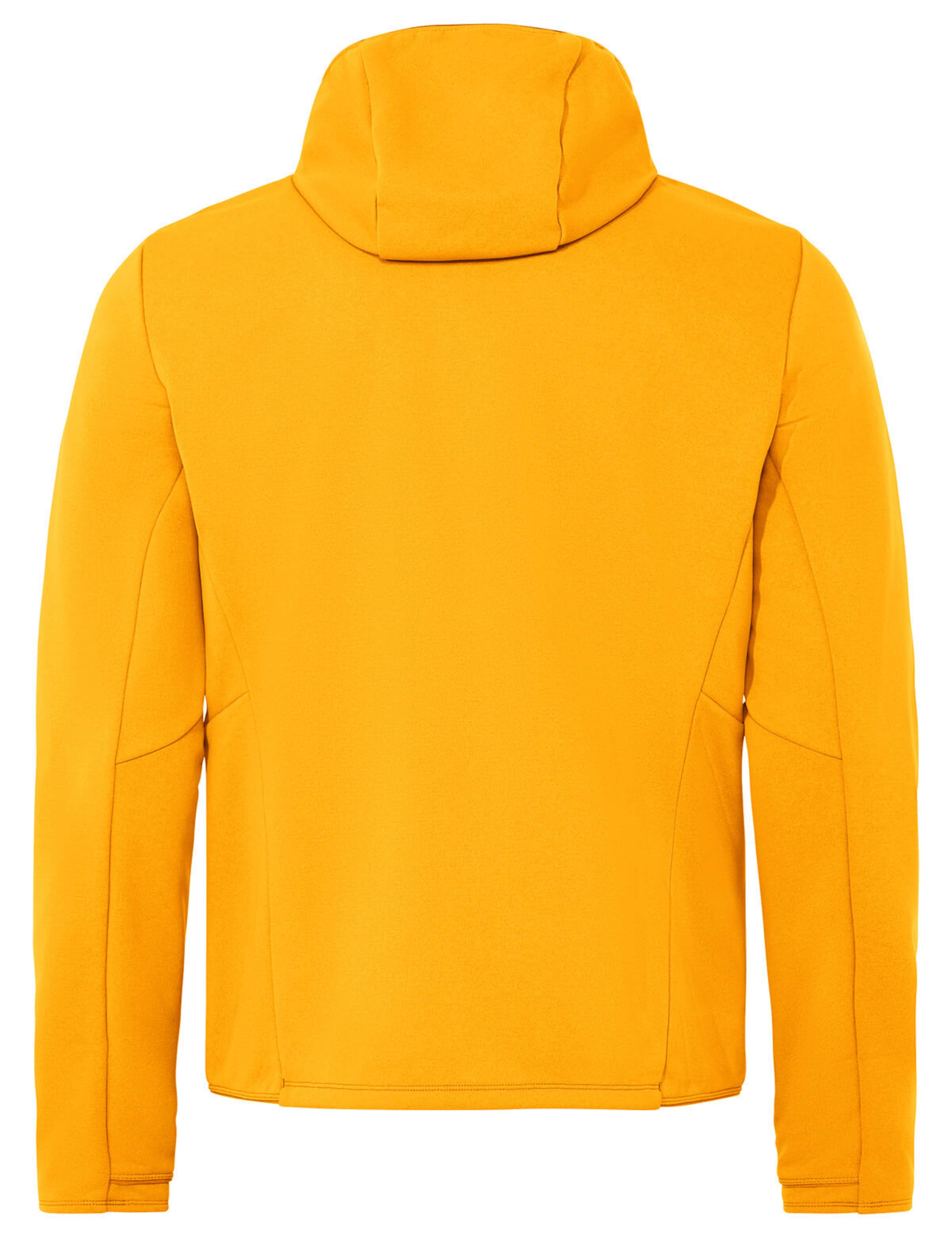VAUDE Athletic fleece jacket 'Monviso III' in Yellow