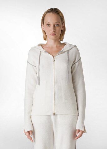 DEHA Gebreid vest in Wit: voorkant