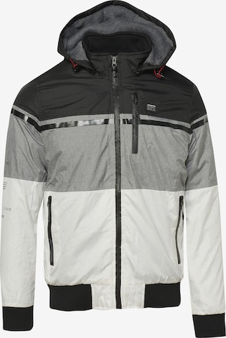KOROSHI Between-season jacket in Grey: front