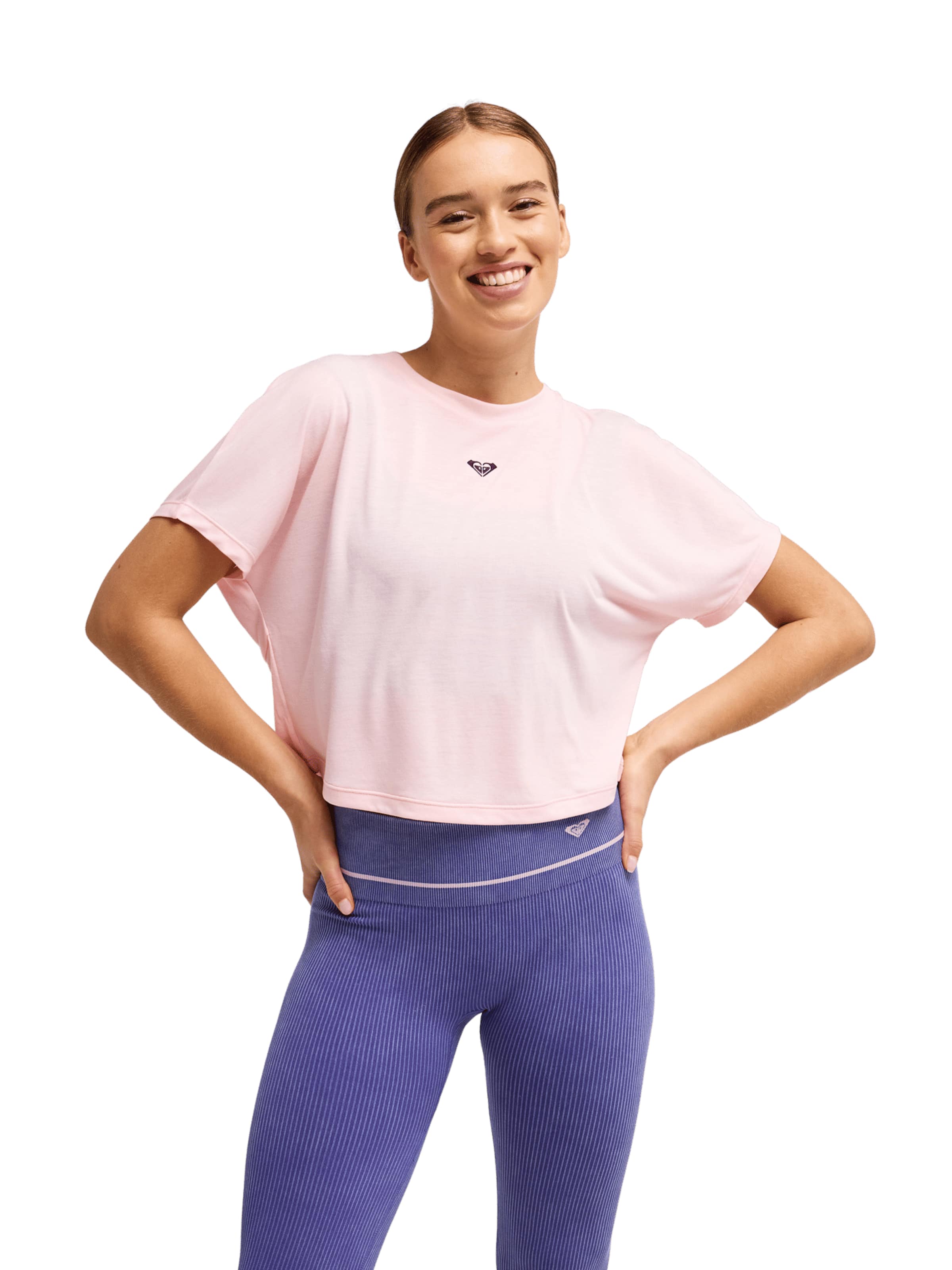 T-shirt ROXY en rose : devant