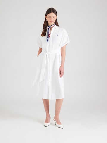 Robe-chemise Polo Ralph Lauren en blanc : devant