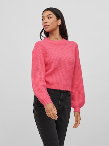 VILA Пуловер 'FELO' в розово: отпред
