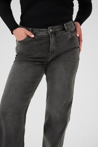 KAFFE CURVE Regular Jeans in Grau