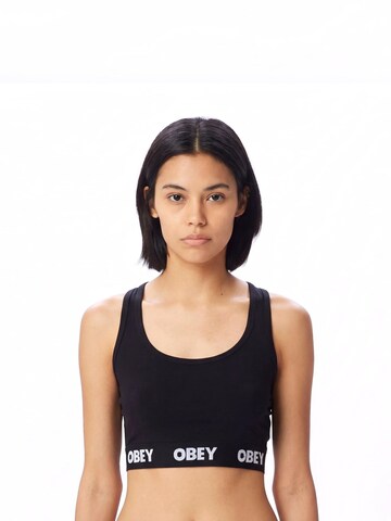 Obey Shirt 'Bralette Black' in Zwart