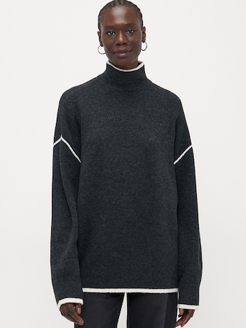 Vero Moda Tall Trui 'VMFAN' in Grijs: voorkant