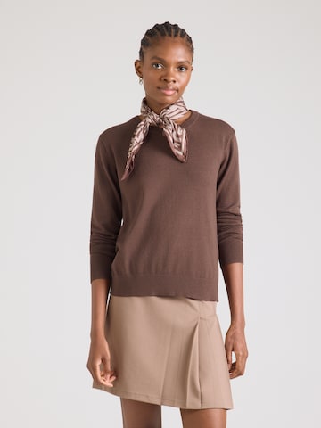 Pull-over JJ Rebel en marron : devant