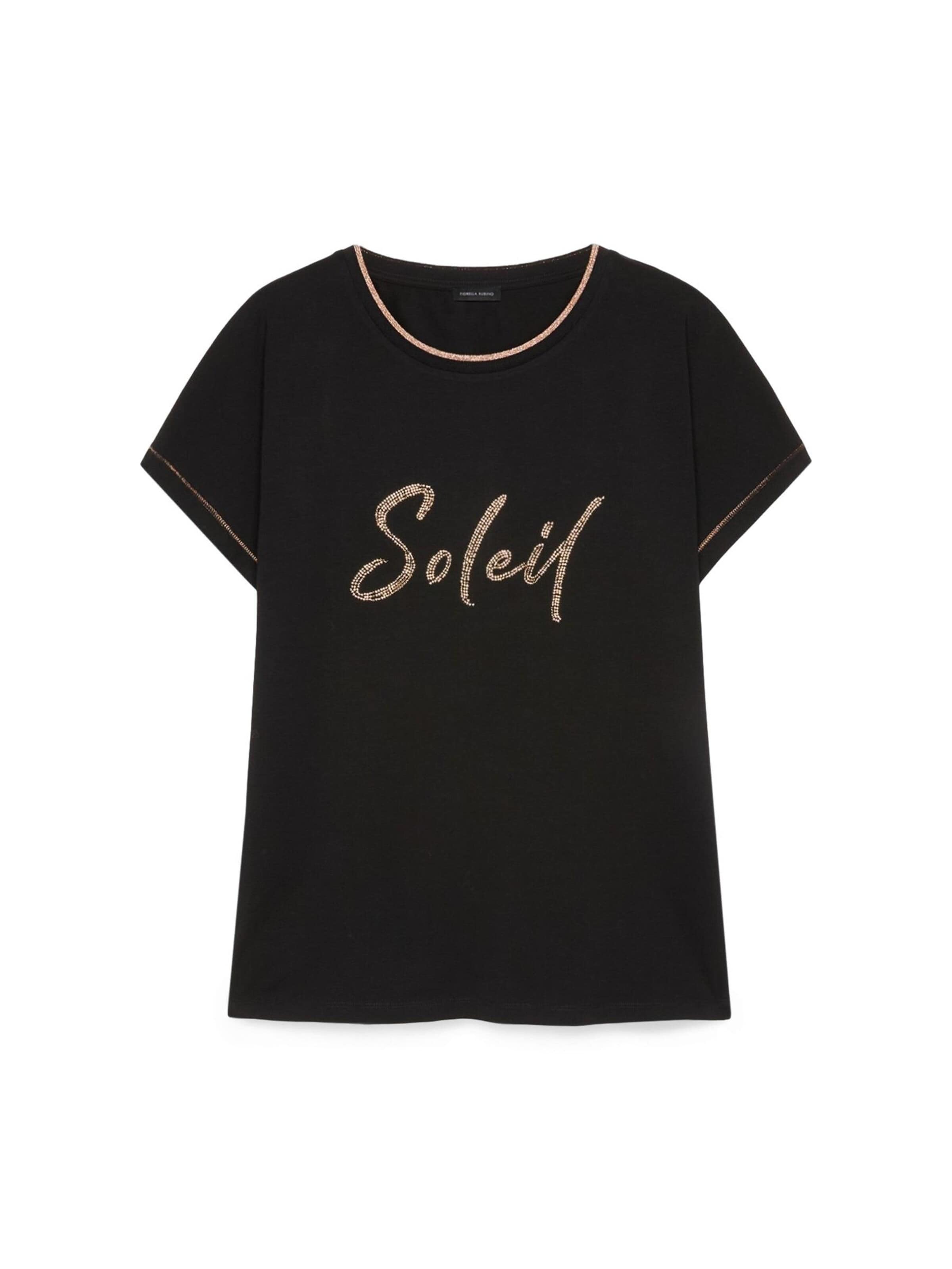 Fiorella Rubino Shirt in Zwart: voorkant