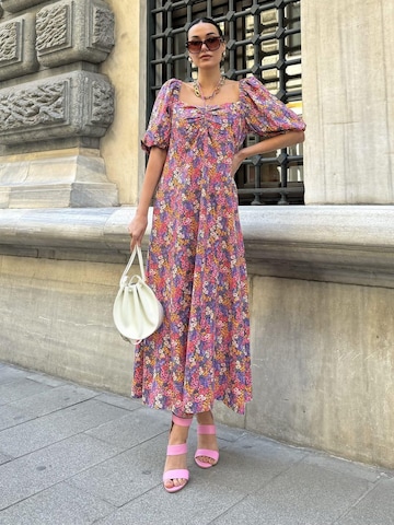 For You Moda Dress in Pink: front