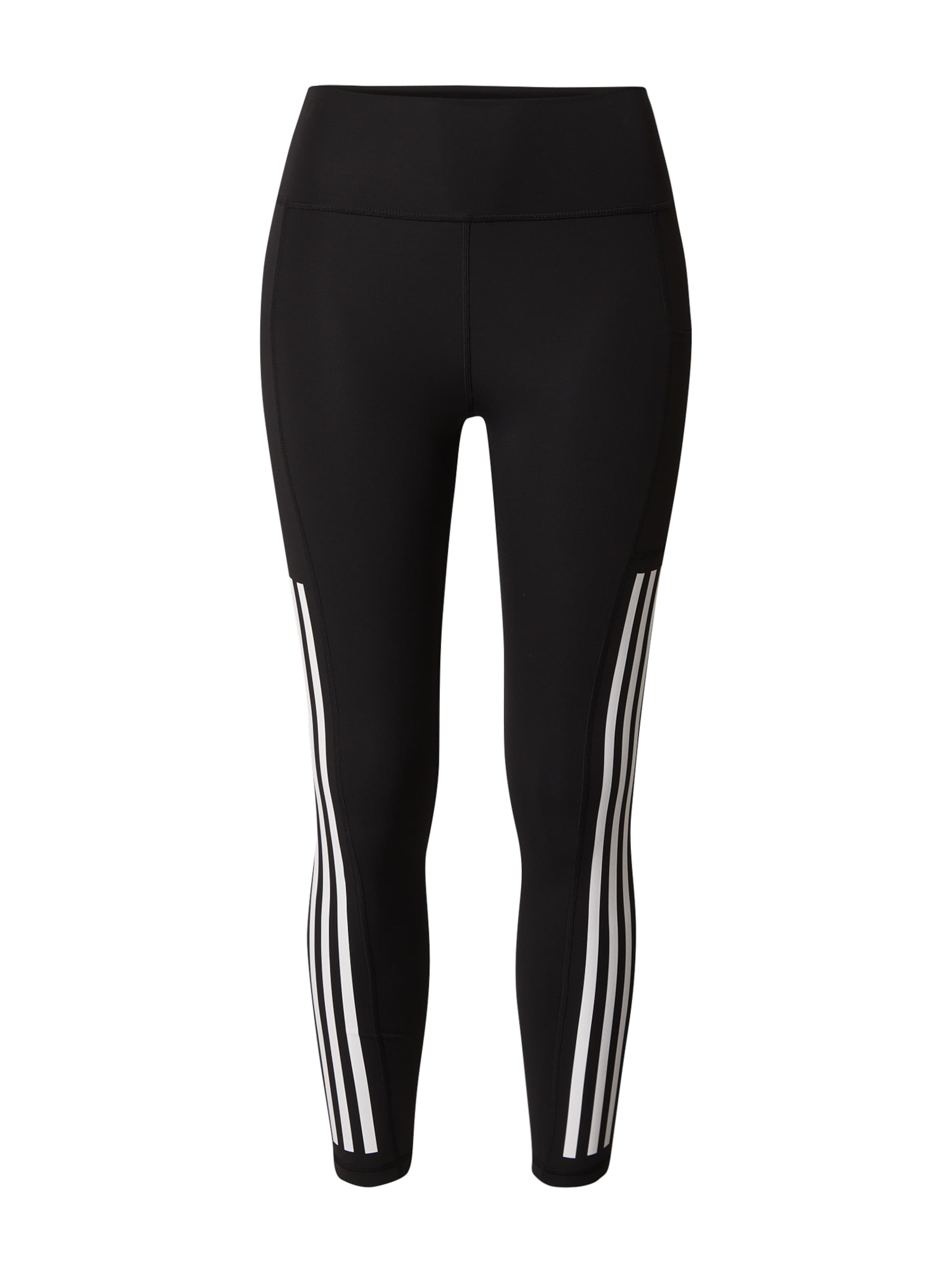 ADIDAS PERFORMANCE Skinny Παντελόνι φόρμας 'Optime 2.0' σε μαύρο: μπροστά