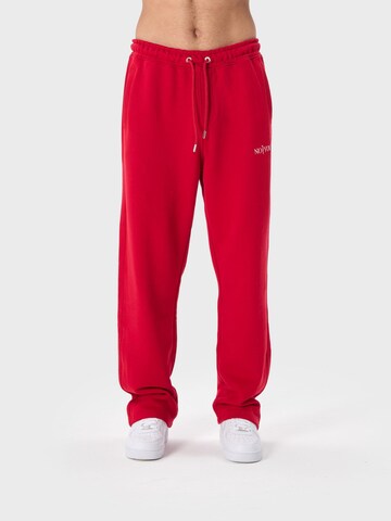 Ossy Homer Loose fit Workout Pants '450 GSM Heavy Cotton' in Red